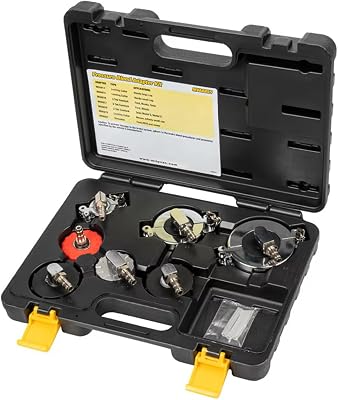 Mityvac MVA6855 Automotive Master Cylinder Brake Bleeding Cap Adapter Set, Compatible with Top Car Manufacturers, Works with Most Hybrid and Electric Vehicles, Durable Construction