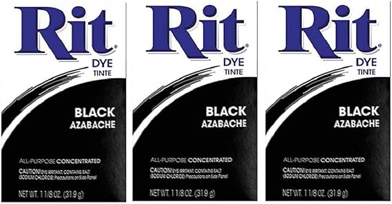 Rit Dye Powder Dye, 1-1/8 oz, Black, by Rit Dye