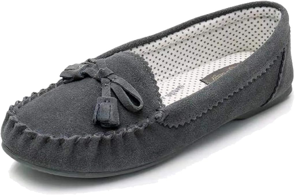 Moccasin Slippers for Women Flat Casual Comfortable Loafer Shoes Womens Moccasin Slippers Spring Driving Moccasins Shoes