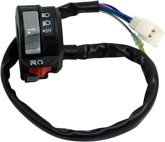 Left HandleBar Control On Off Run Start Stop Headlight Switch Compatible For Yamaha Kodiak 400 Big Bear 350 YFM350 Wolverine 350 Warrior 350 Grizzly 600,4GB-83973-09-00,4GB-83973-01-00,4GB-83973-00-00