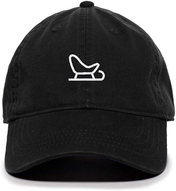 Tech Design Snow Sled Baseball Cap Embroidered Cotton Adjustable Dad Hat