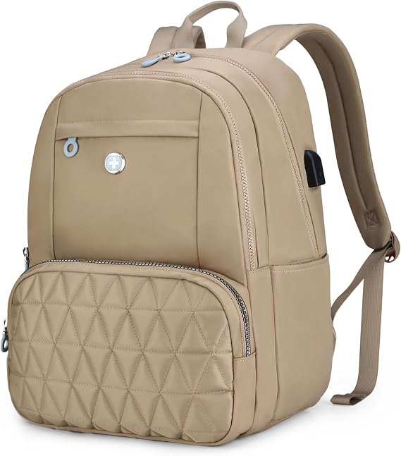 Swissdigital Design Backpack for Women Fits 15.6-Inch Laptop SD1711-75 | Women's Travel Backpack with USB Charging Port, RFID Protection Pocket, Medium Size for School, College and Daily Use, FOUNEX