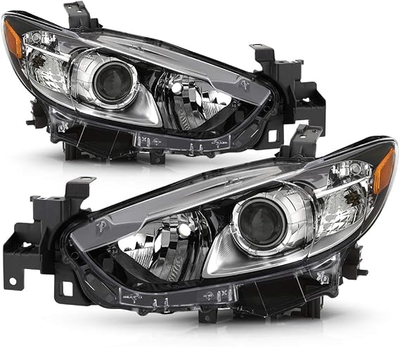 ACANII - For [Halogen Model] 2014 2015 2016 2017 Mazda 6 Projector Headlights Replacement Headlmaps Driver & Passenger