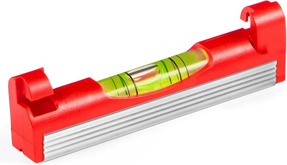 Kapro - 441 Line Level - Features Unrestricted Hooks - with V-Groove - Durable Aluminum Shell