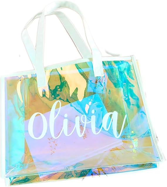 Personalized Beach Bags for Women Summer Essentials Custom Large Beach Tote with Waterproof Sandproof for Mom Wife Gift