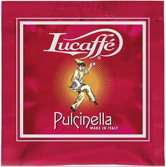 Lucaffe' Pulcinella ESE Espresso Paper Pods 40 Count in bulk Packaging (pack of 1)
