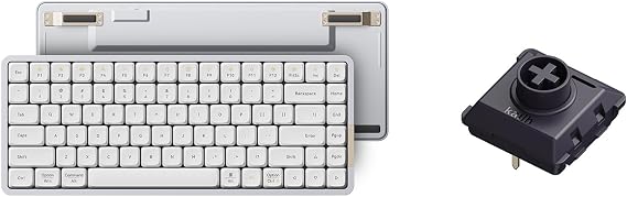 LOFREE Flow84 Low Profile Mechanical Keyboard, 75 Percent Rechargeable Wireless Keyboards with Bluetooth and Wired Connection, Ghost Linear Switches and Phantom Tactile Switches