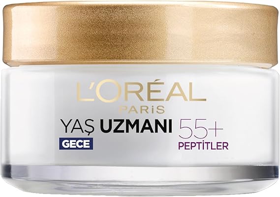 L'Oreal Paris Yaş Uzmanı 55+ Kırışıklık Karşıtı Yenileyici Gece Kremi