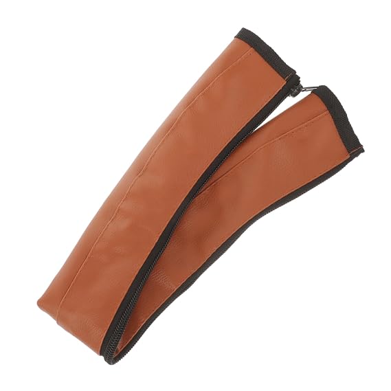 MERRYHAPY Stroller Handle Sleeve Cover with Zipper Universal Baby Stroller Handle Grip Protector Soft Artificial Leather Handlebar Wrap Easy to Install and Clean 20.47 Inch Length