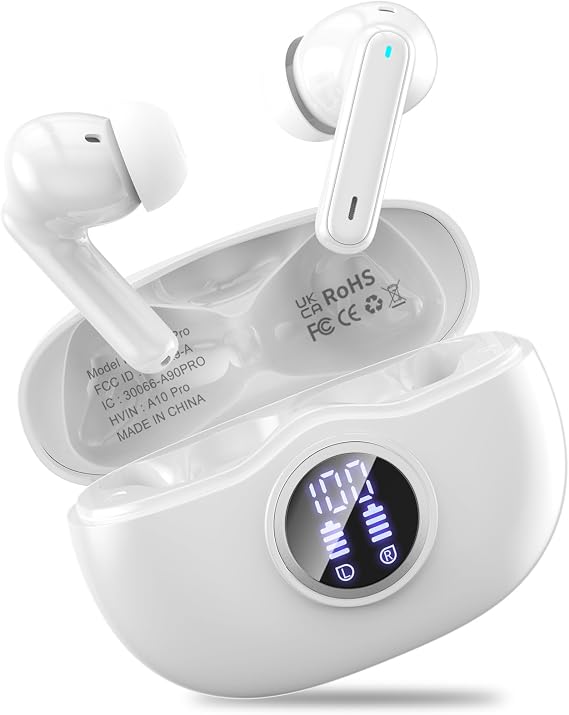Wireless earbuds, Bluetooth 5.3 Ear buds Headphones with Digital Display