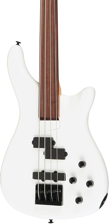 Rogue LX200BF Fretless Series III Electric Bass Guitar Pearl White