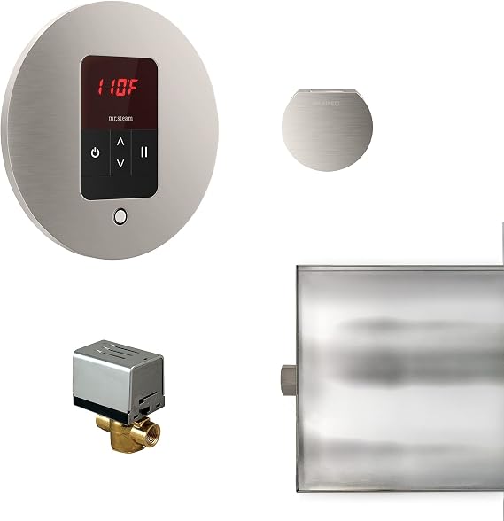 Mr. Steam BasicButler Round Package (Brushed Nickel)