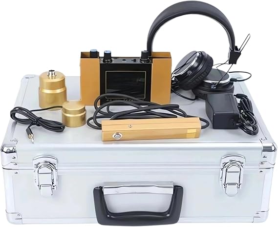Water Leak Detector Underground Professional Digital Leak Detection Device with Noise-Canceling Headphones, Adjustable Sensitivity, Ground Sensor & Probe for Home Plumbing, HVAC, Fire Pipes