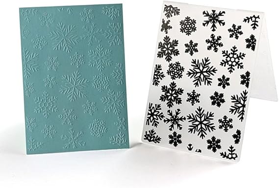 arriettycraft Snowflakes Plastic Embossing Folders for Card Making or Scrapbooking DIY Album Card Tool Plastic Template (Snowflakes)