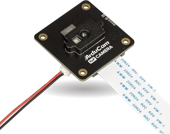 Arducam ToF Camera, 0.43MP Color Rolling Shutter Camera Module with Case for Raspberry Pi and Nvidia Jetson Board, Depth Sensing Solution ToF Tech Camera