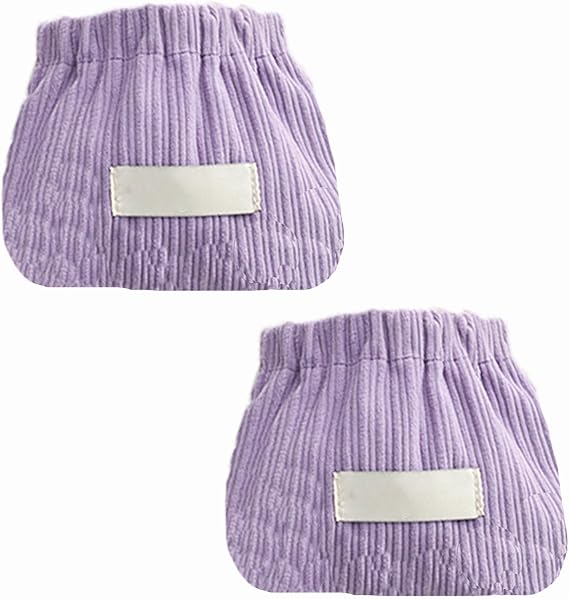 Corduroy Elastic Hair Tie Organizer, Hair Accessories Organizer, Corduroy Lipstick Bag, Portable Travel Corduroy Elastic Storage Bag (D)