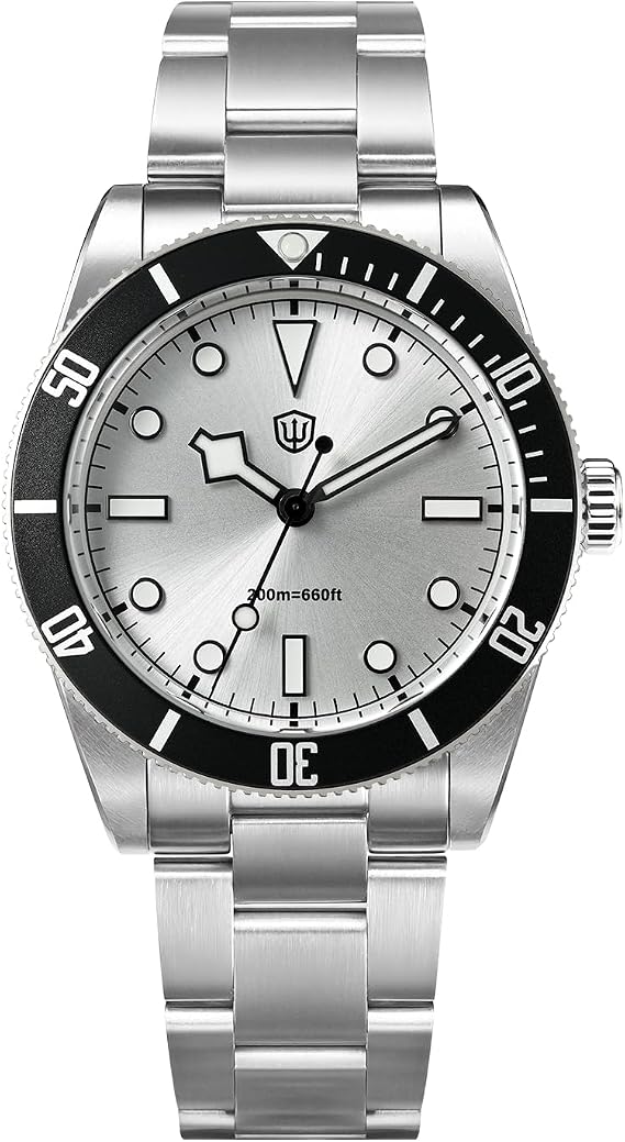 watchdives Quartz Watches WD7922 BB54 Men's Watch 37mm Sapphire Glass Luxury Wrist Watch 20Bar Diving Watches for Men