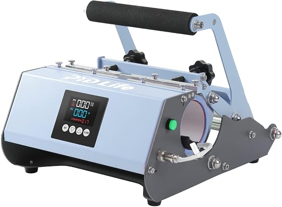 PYD Life 30 OZ 20 OZ Tumbler Heat Press Machine 110 V Light Blue