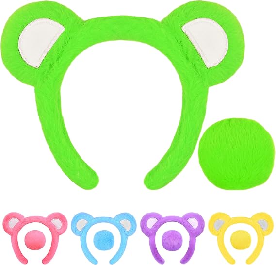 Bear Ears Headband and Tail Set for Halloween Bear Costume
