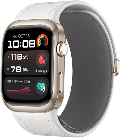 HUAWEI Watch D2 182 AMOLED-Display Ambulante Blutdruckmessung Leichtes und schlankes Design EKG Intelligente Lifestyle Gesundheits-Community Kompatibel mit iOS & Android Gold