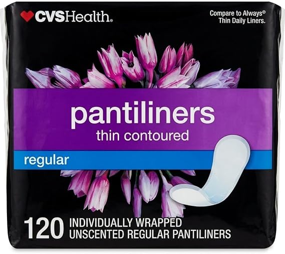 CVS Regular Thin Contoured Pantiliners, 120 Count