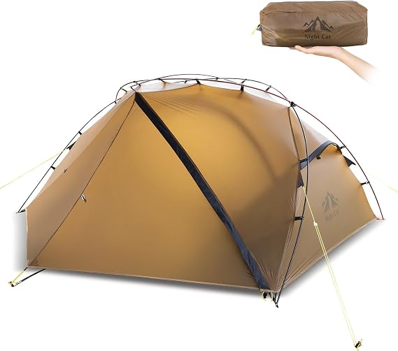 Night Cat 1 Man Tent Lightweight: 2 kg Waterproof Tent for Backpacking