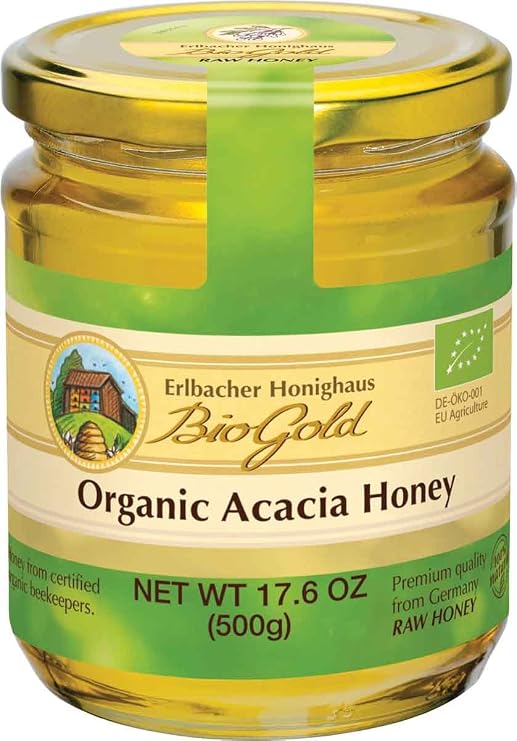 BioGold Organic Honey, Acacia, 17.6 Ounce