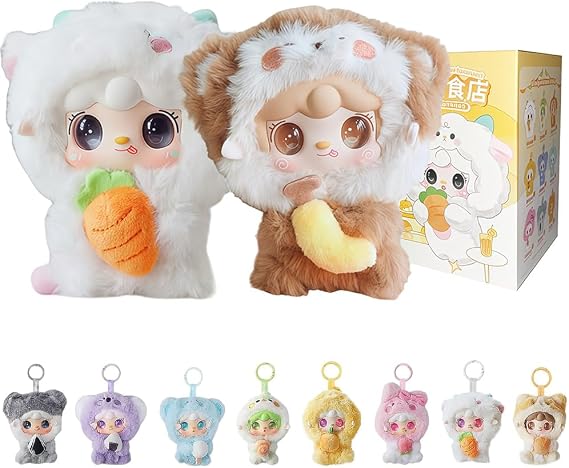 Yooki V10 Hug Gourmet Restaurant Limited Series Vinyl Plush Blind Box 1PC 1 of 9 Possible Styles Cute Figures Collectible Toys Birthday Gifts 1Pc BlindBox