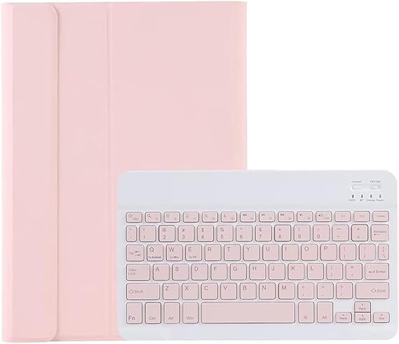 Microcase Lenovo Tab M11 11 inch Tablet ile uyumlu Bluetooth Klavyeli Standlı Kılıf - BKK4 Pembe