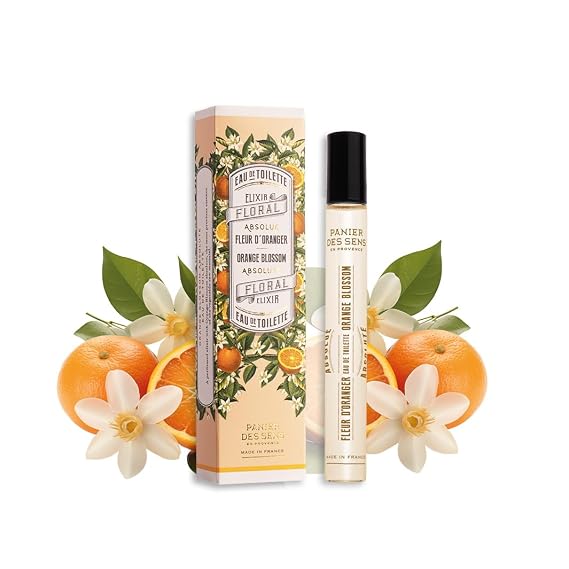 Panier des Sens Orange Blossom Perfume, Roll-On Eau de Toilette, 0.3 fl oz
