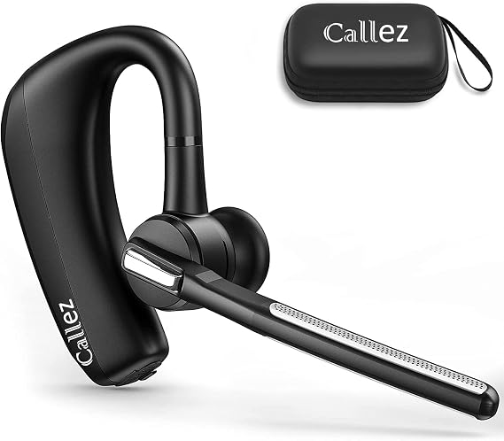 Callez Bluetooth Headset with CVC8.0 Dual Mic for iPhone Android Cell Phone