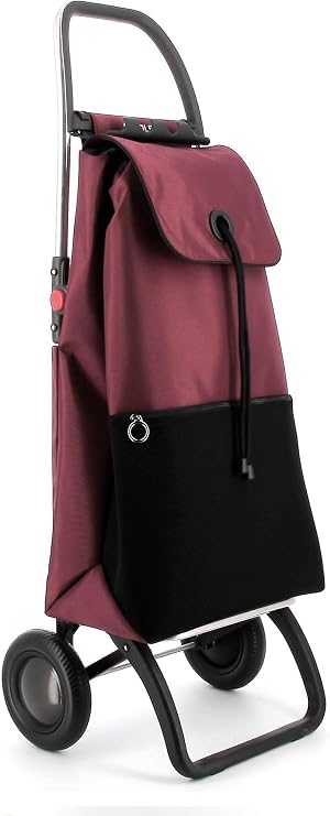 Rolser I-Max Urban 2 Wheel Foldable Shopping Trolley - Bordeaux