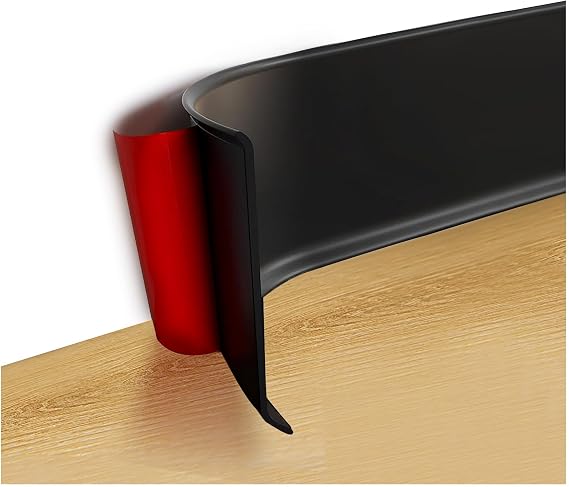 Art3d 20 ft Flexible Peel and Stick Crown Molding Trim, Wall Decor, Black