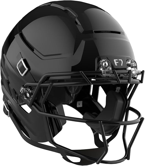 Schutt F7 AiR Youth Football Helmet (Virginia Tech 5-Star Helmet) | Lightweight, Protective Football Helmet for Youth Football and Middle School, Carbon Steel Facemask Included