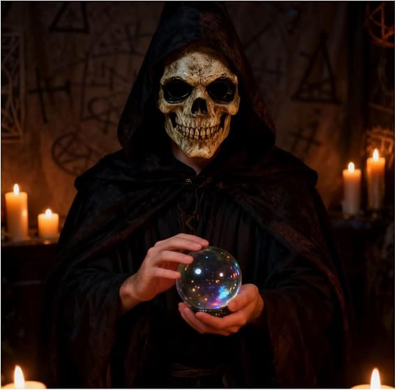 Halloween Latex Skull Mask with Movable Jaw, Realistic for Cosplay