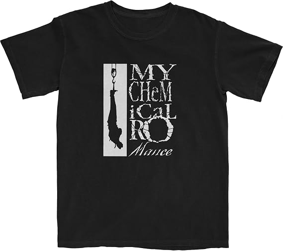 2Bhip My Chemical Romance Band Logo Graphic Emo Rock T Shirt Black