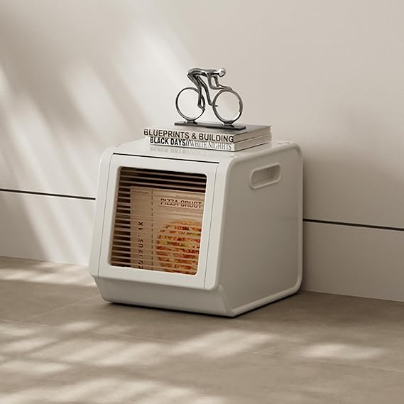 SunSettler Stackable Plastic Storage Bins with Foldable Design