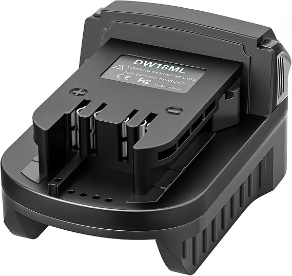 Aikeec Battery Adapter for DeWalt 20V Battery to Milwaukee 18V Tools | Convert for DeWalt 20V batteries for use with Milwaukee 18V cordless tools. Adapter only,