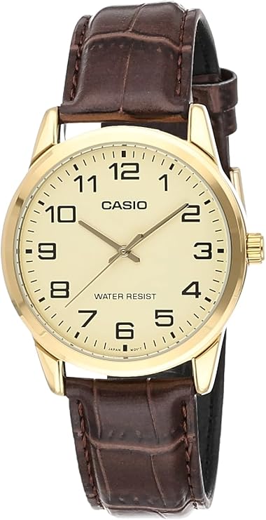 Casio Male adult MTP-V001GL-9BUDF Wristwatch Coffee Standard