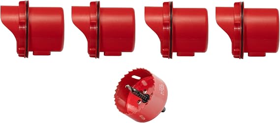 RentACoop Chick2Chicken DIY Medium 4-Port Feeder Kit, with Hole Saw