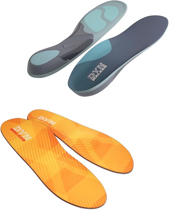 Orthotic Inserts,DynWalker Flat Feet Insoles for Plantar Fasciitis,Metatarsalgia 3-Point Ergonomic Arch Support Helps Correct Gait Posture D3 D5 XL