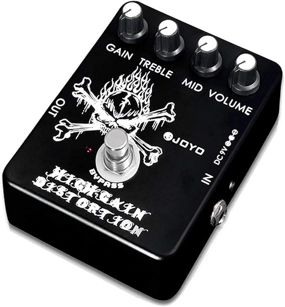 JOYO High Gain Distortion Guitar Pedal, Analog Circuit with Full Range EQ for Classic Rock to Heavy Metal Tones, True Bypass (JF-04)
