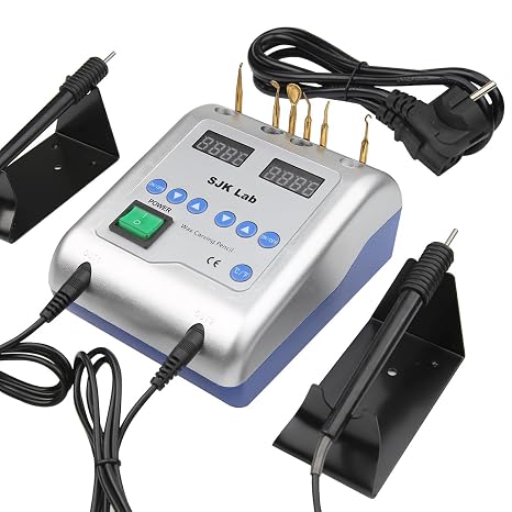 Dental Electric Wax Carver with Dual-Pen & 6 Wax Tips