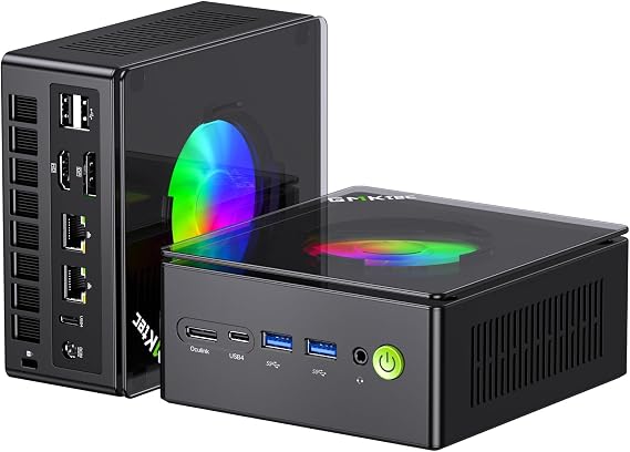 GMKtec K11 AMD Ryzen 9 Gaming Mini PC 8945HS(8C/16T, Up to 5.2GHz) W-11 Pro, 32GB DDR5 RAM 1TB Mini Desktop PC Computer, Oculink, Dual NIC 2.5GbE LAN, HDMI/DisplayPort/USB4*2