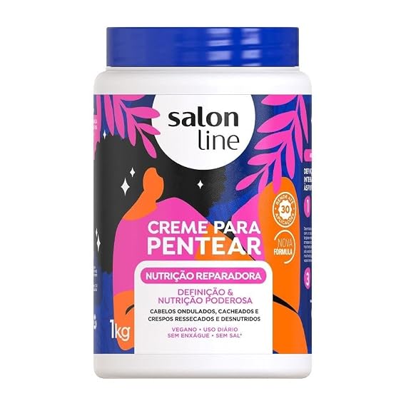 Salon Line - Linha Tratamento (Creme Para Pentear) - Nutricao Reparadora 1000 Gr - (Salon Line - Treatment (Combing Cream) Collection - Nourishing Repair Net 35.27 Oz)