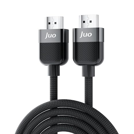 Juo 4K 60Hz 18Gbps HDR ARC HDCP Supported HDMI 2.0 Braided Cable 1 Meter