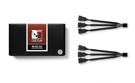 Noctua NA-SC1 Sx2, 3-Way PC Fan Splitter 2-Pack
