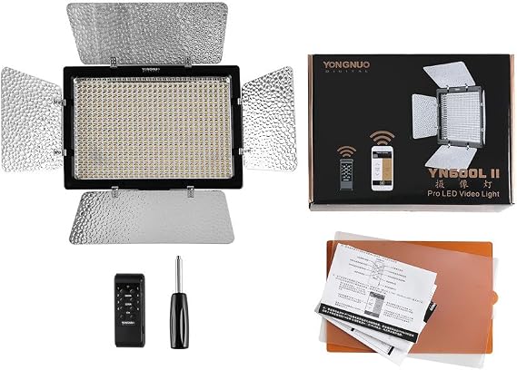 YONGNUO YN600L II LED Studio Light 5600K for Universal DSLR Cameras