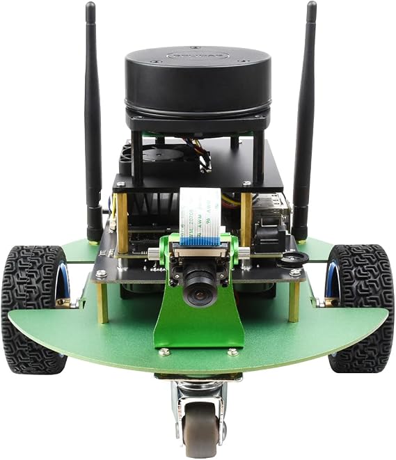 Waveshare JetBot Professional Version ROS AI Kit, Dual Controllers AI Robot, Lidar Mapping, Vision Processing, Includes Waveshare Jetson Nano Dev Kit 4GB (NOT Support Nano 2GB)