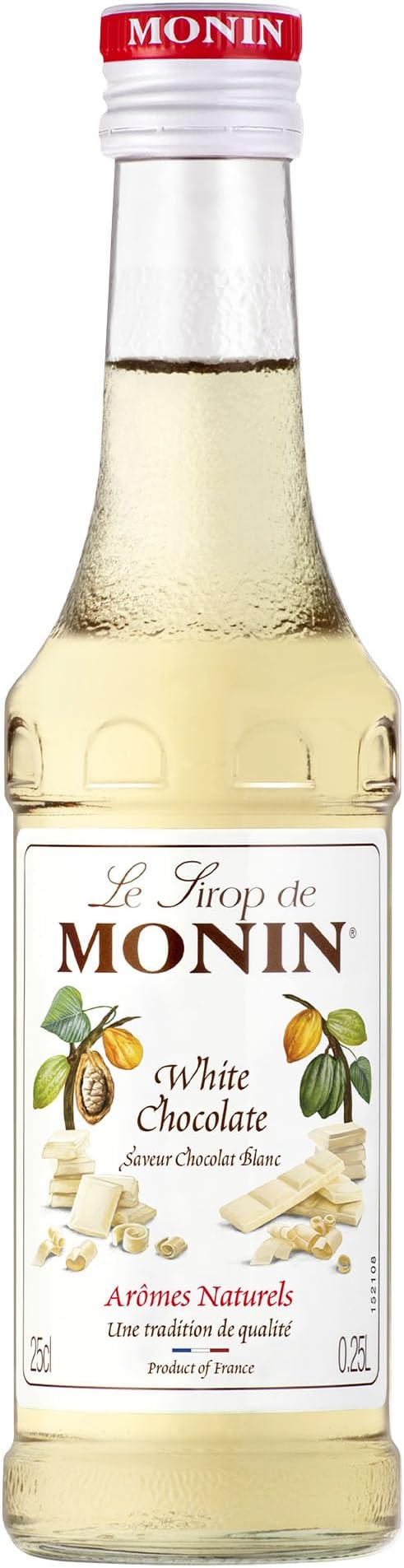Monin White White Chocolate Coffee & Cocktail Syrup, 250 ml